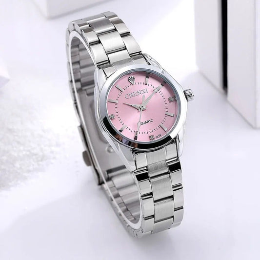 CHENXI 021B Women Luxury Stainless Steel Quartz Watches Lady Business Watch Dress Gift Wristwatches