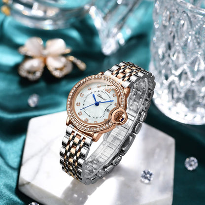 Top Brand Women CHENXI 338 Watch Waterproof Rose Gold Quartz Clock Ladies Stainless Steel Dress Wrist