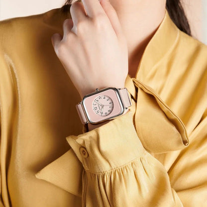 Rebirth 096 Women Watch Top Luxury Female Waterproof Clock Leather silicone Bracelet Fashion new Ladies Wristwatch Gift