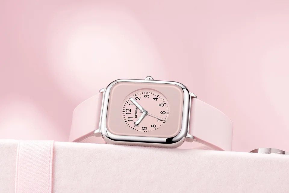 Rebirth 096 Women Watch Top Luxury Female Waterproof Clock Leather silicone Bracelet Fashion new Ladies Wristwatch Gift
