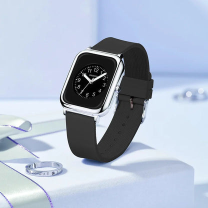 Rebirth 096 Women Watch Top Luxury Female Waterproof Clock Leather silicone Bracelet Fashion new Ladies Wristwatch Gift