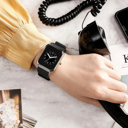 Rebirth 096 Women Watch Top Luxury Female Waterproof Clock Leather silicone Bracelet Fashion new Ladies Wristwatch Gift