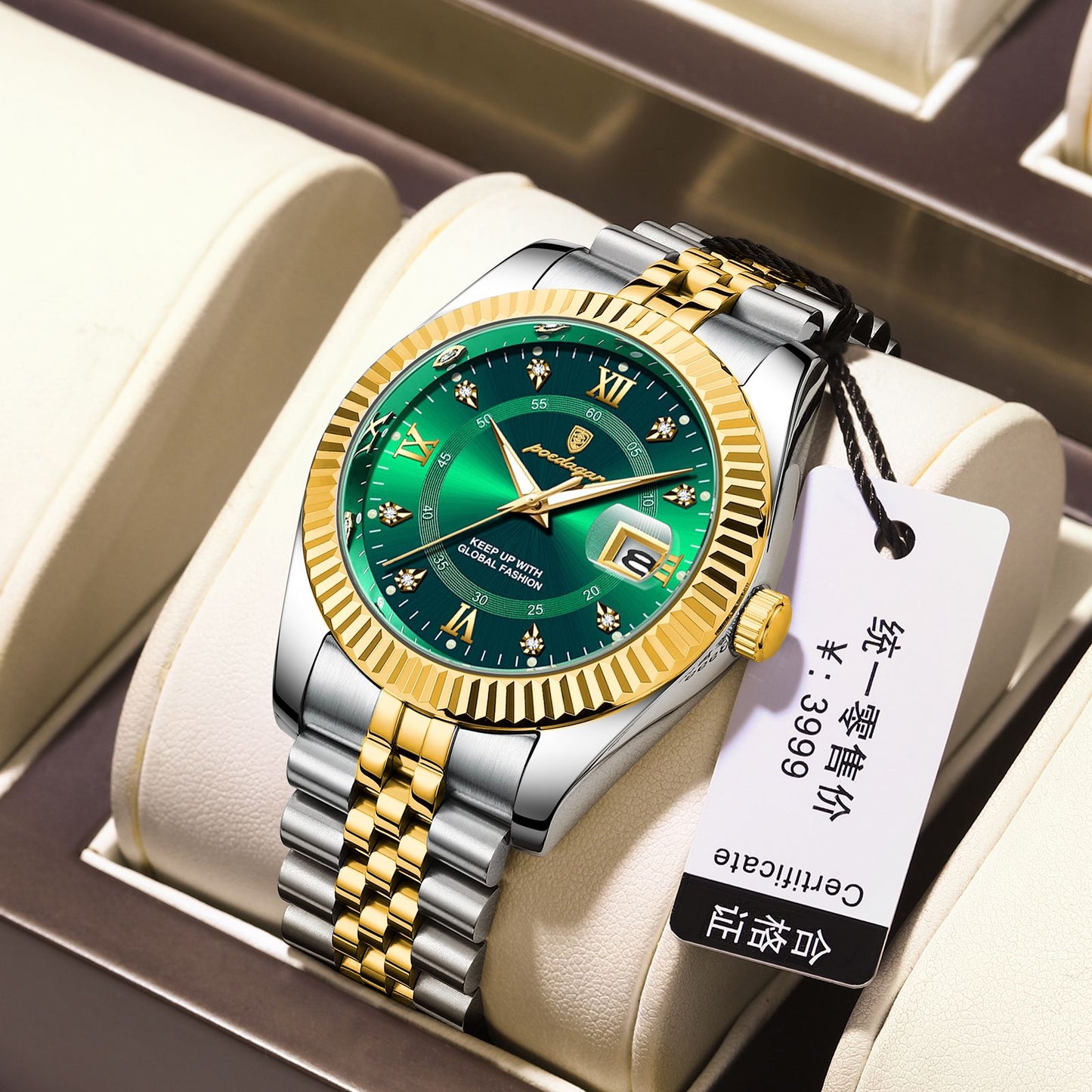 Hot Sale Poedagar 910 Sport Top Luxury Male Waterproof Luminous Date Men's watches Stainless Steel Quartz Watch for Men
