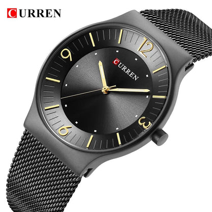 Luxury Business Quartz CURREN 8303  Wristwatch Steel Band Waterproof Clock Wrist  hand clock stylish watches for men