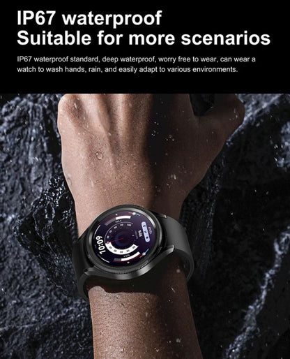 New HW62 Smart Watches Round Screen IP67 Waterproof Heart Rate Monitoring Classic Smart Watch for Men and  Women
