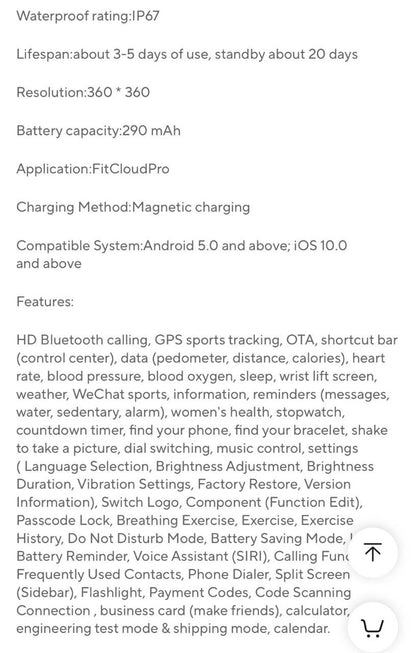 New HW62 Smart Watches Round Screen IP67 Waterproof Heart Rate Monitoring Classic Smart Watch for Men and  Women