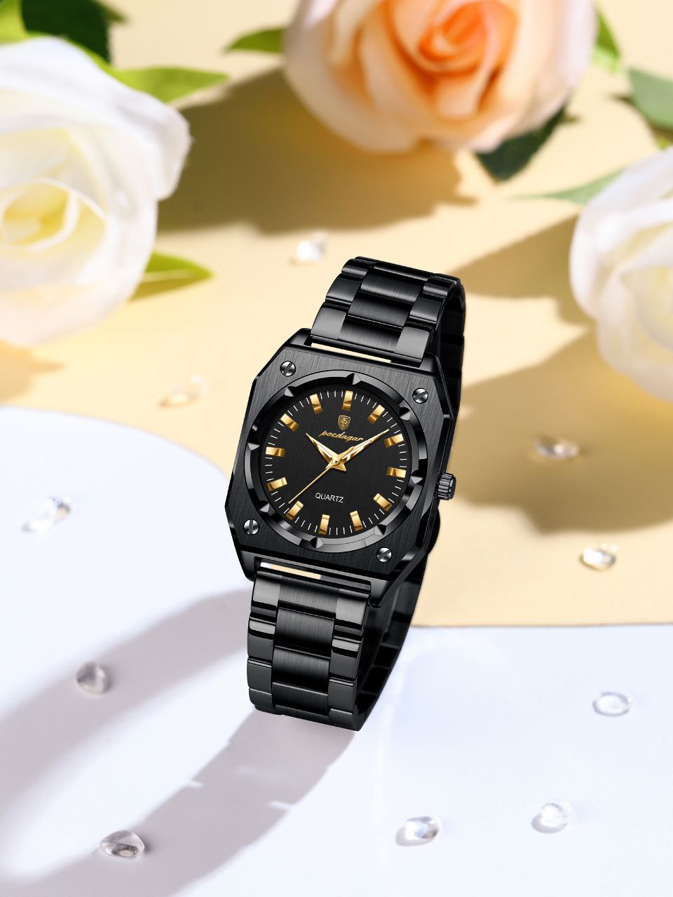 Poedagar 788 Gold Luxury Watch Women Watch Waterproof Luminous Stainless Steel Women's Quartz Watches