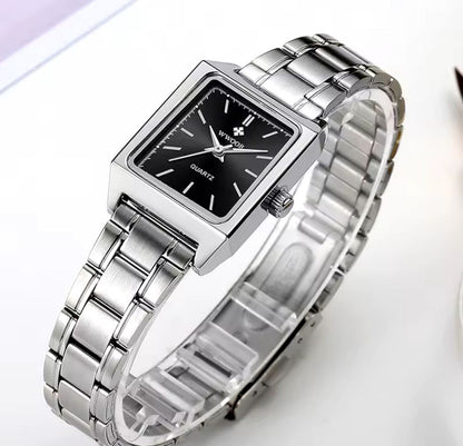 WWOOR 8850 Fashion Womens Wristwatch Square Elegant 3ATM Waterproof Watches Luxury Ladies Quartz Watches for Women