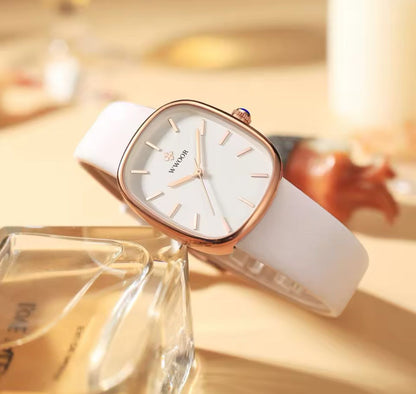WWOOR 8881 Original Ladies Wrist Watches Classics Leather Strap Waterproof Luxury Fashion Brand Watch Elegant Quartz Watches