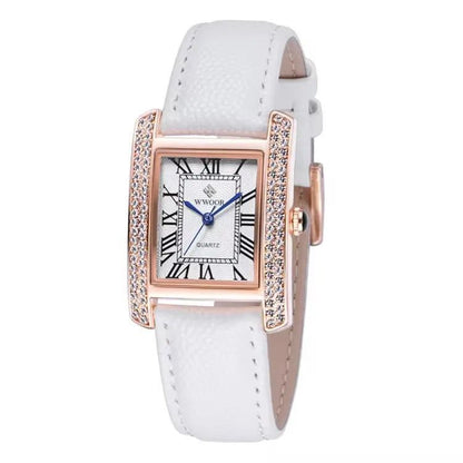 WWOOR 8806 Elegant Water Proof Fashion Leather Watch Casual Watches Prices Premium Wristwatch Business Nice Watch for Women