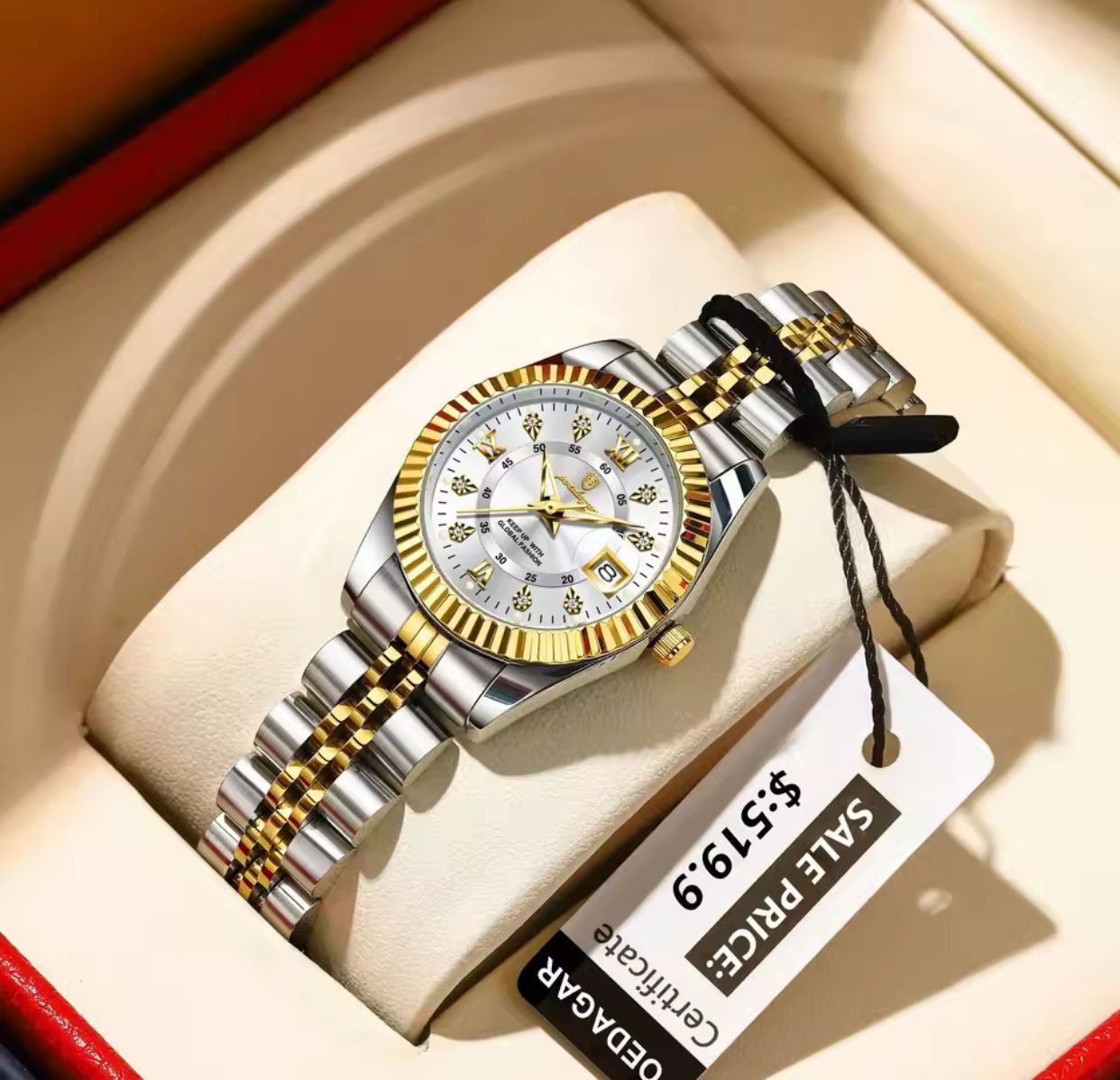Luxury Elegant Watches for Women Poedagar 780  Waterproof Luminous Date Ladies Watch Stainless Steel Quartz Women Watch