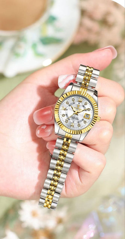 Luxury Elegant Watches for Women Poedagar 780  Waterproof Luminous Date Ladies Watch Stainless Steel Quartz Women Watch