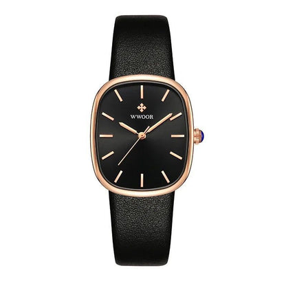 WWOOR 8881 Original Ladies Wrist Watches Classics Leather Strap Waterproof Luxury Fashion Brand Watch Elegant Quartz Watches