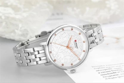 CURREN 9046 2025 NEW Elegant Ladies Wristwatch Stainless Steel Dial Quartz Women's Bracelet curren Watches Classic Female Clock