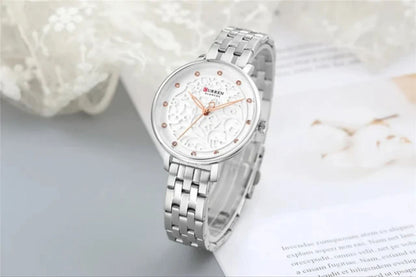 CURREN 9046 2025 NEW Elegant Ladies Wristwatch Stainless Steel Dial Quartz Women's Bracelet curren Watches Classic Female Clock